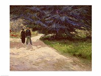 Framed Couple in the Park, Arles, 1888