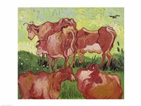 Framed Cows, 1890