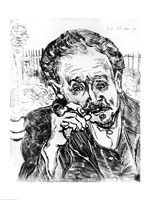 Framed Man with the Pipe, Portrait of Doctor Paul Gachet