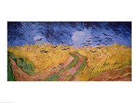 Framed Wheatfield with Crows, 1890