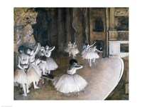 Framed Ballet Rehearsal on the Stage, 1874