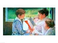 Framed Mrs Cassatt Reading to her Grandchildren, 1888