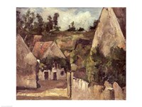 Framed Crossroads at the Rue Remy, Auvers, c.1872