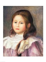 Framed Portrait of a Child - pink dress