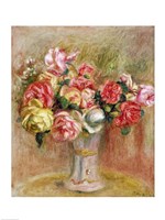 Framed Roses in a Sevres vase