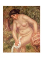 Framed Bather drying herself, 1895
