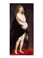 Framed Helena Fourment in a Fur Wrap, 1636-38