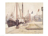 Framed La Maria at Honfleur, 1886