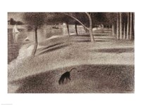 Framed Study for Sunday Afternoon on the Island of La Grande Jatte (dog detail)