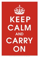 Framed Keep Calm (Red)