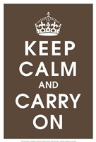 Framed Keep Calm (chocolate)