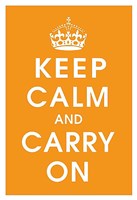 Framed Keep Calm (orange)