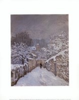 Framed Snow at Louveciennes, France, 1878