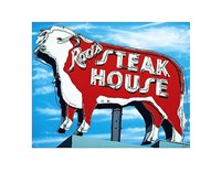 Framed Rod's Steakhouse