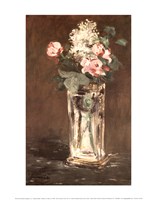 Framed Flowers in a Vase, Ca. 1882