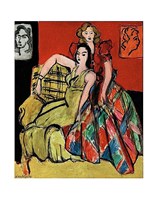 Framed Two Young Women, the Yellow Dress and the Scottish Dress, 1941