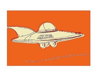 Framed Lunastrella Flying Saucer