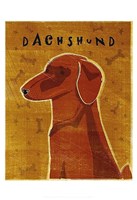 Framed Dachshund (red)