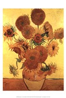 Framed Sunflowers on Gold, 1888