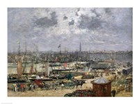 Framed Port of Bordeaux, 1874