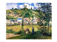 Framed Landscape at Chaponval, 1880