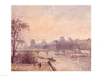 Framed Seine and the Louvre, 1903