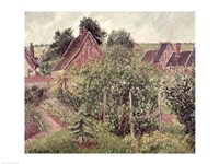 Framed Landscape with Cottage Roofs, 1899