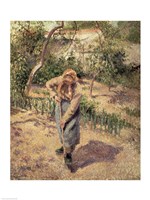 Framed Woman Digging in an Orchard, 1882