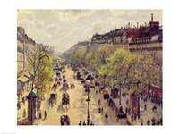 Framed Boulevard Montmartre, Spring, 1897