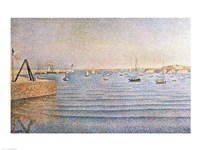Framed Harbour at Portrieux, 1888