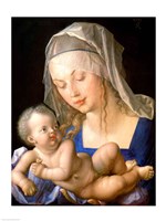 Framed Virgin and child holding a half-eaten pear, 1512