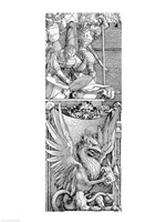 Framed Triumphal Arch of Emperor Maximilian I: detail of pillar