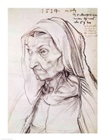 Framed Portrait of the artist's mother, 1514