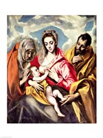 Framed Virgin and Child with SS. Anne and Joseph