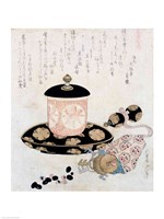 Framed Pot of Tea and Keys, 1822
