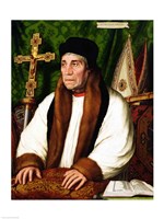 Framed Portrait of William Warham  Archbishop of Canterbury, 1527