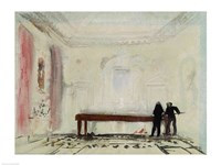 Framed Billiard players at Petworth House, 1830
