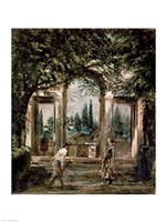 Framed Gardens of the Villa Medici in Rome