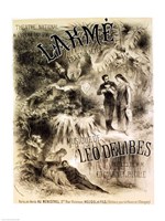 Framed Poster advertising 'Lakme', Opera