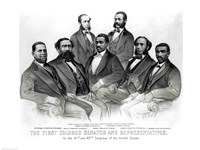 Framed First Colored Senator and Representatives