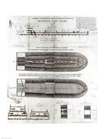 Framed Stowage of the British Slave Ship 'Brookes' Under the Regulated Slave Trade Act of 1788