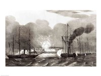Framed Naval Bombardment of Vera Cruz