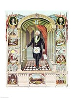 Framed George Washington as a Freemason