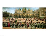 Framed Procession in St. Mark's Square, 1496
