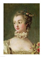 Framed Madame de Pompadour - detail