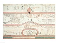 Framed Scene from the Book of Amduat showing the journey to the Underworld