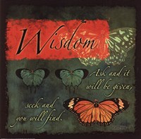 Framed Butterfly Sentiments...Wisdom
