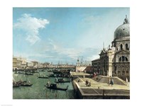 Framed Entrance to the Grand Canal and the church of Santa Maria della Salute, Venice