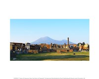 Framed View of Vesuvius Over the Ruins of Popmeii