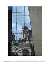 Framed Reflection of Church Detail